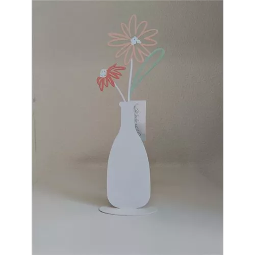 Blumenvase auf Stand