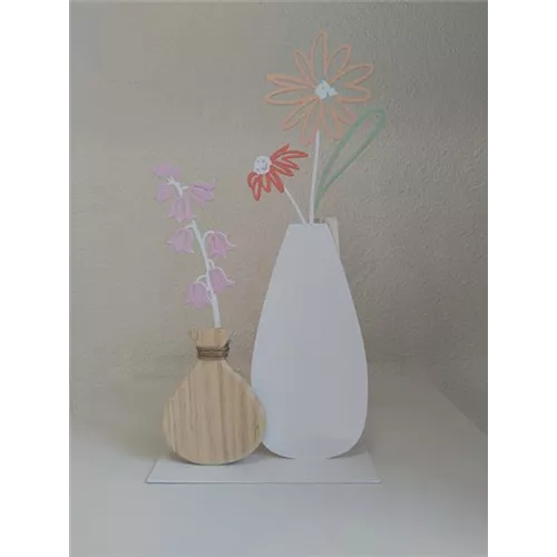 Blumenvase x2 auf Stand