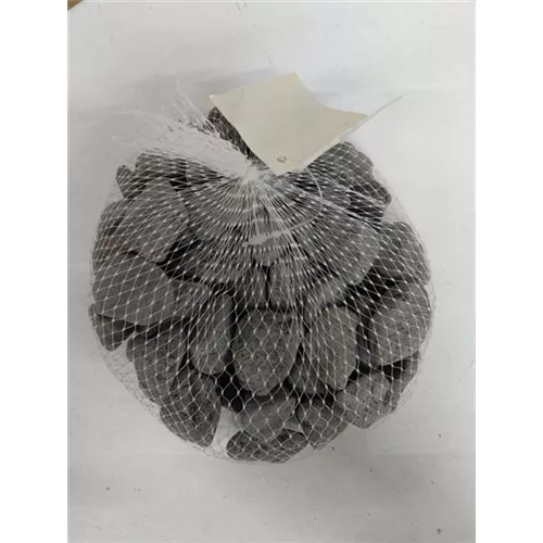 Steine 1kg Netz Natursteine dunkelgrau