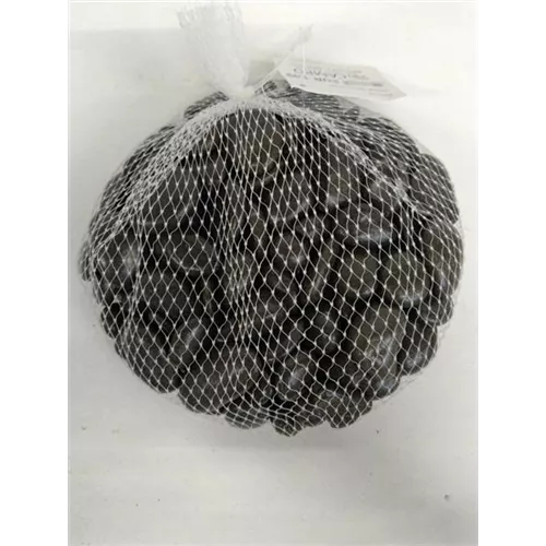 Steine 1kg Netz Natursteine schwarz