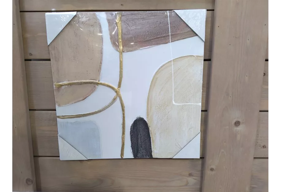 Leinwand,braun,weiß,2,5x40x40cm